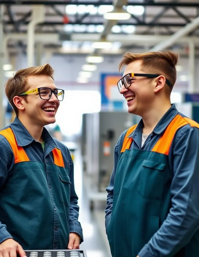 Manufacturing workers on a production floor in the Greater Toronto Area